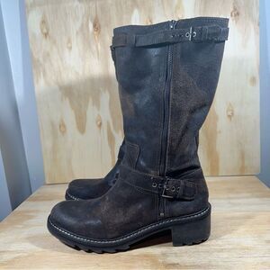 Donald J Pliner Gilsey Moto Boots Women’s Size 10